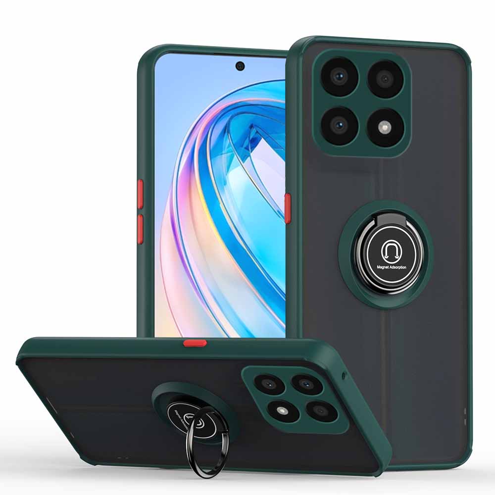 Ốp Điện Thoại Dạng Giáp Nhám Có Vòng Đỡ Nam Châm Cho Honor X8a 4G Honar X 8a 8 a HonorX8a 6.7Inch CRT-LX1