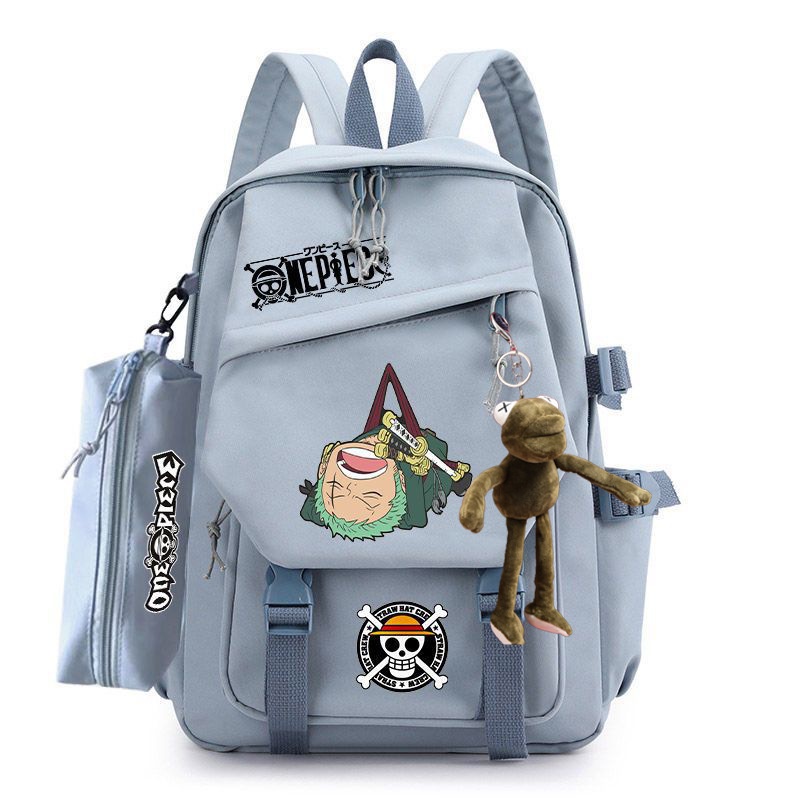 Ba Lô Đựng Bút Đa Năng Sức Chứa Lớn In Hình One Piece Thời Trang Cho Nam Và Nữ