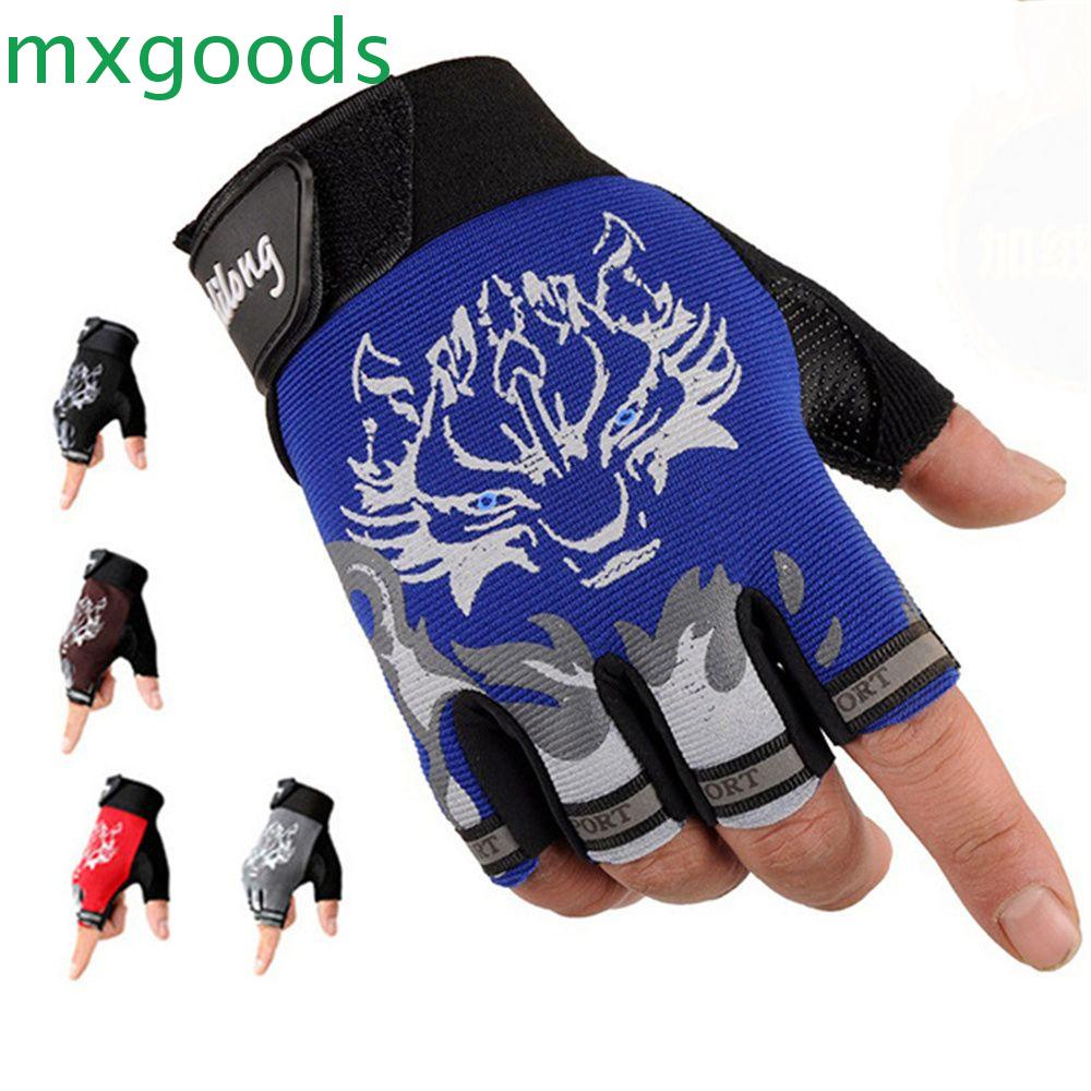 MXGOODS 1 Đôi Găng Tay Thể Thao Nửa Ngón Chống Trượt
