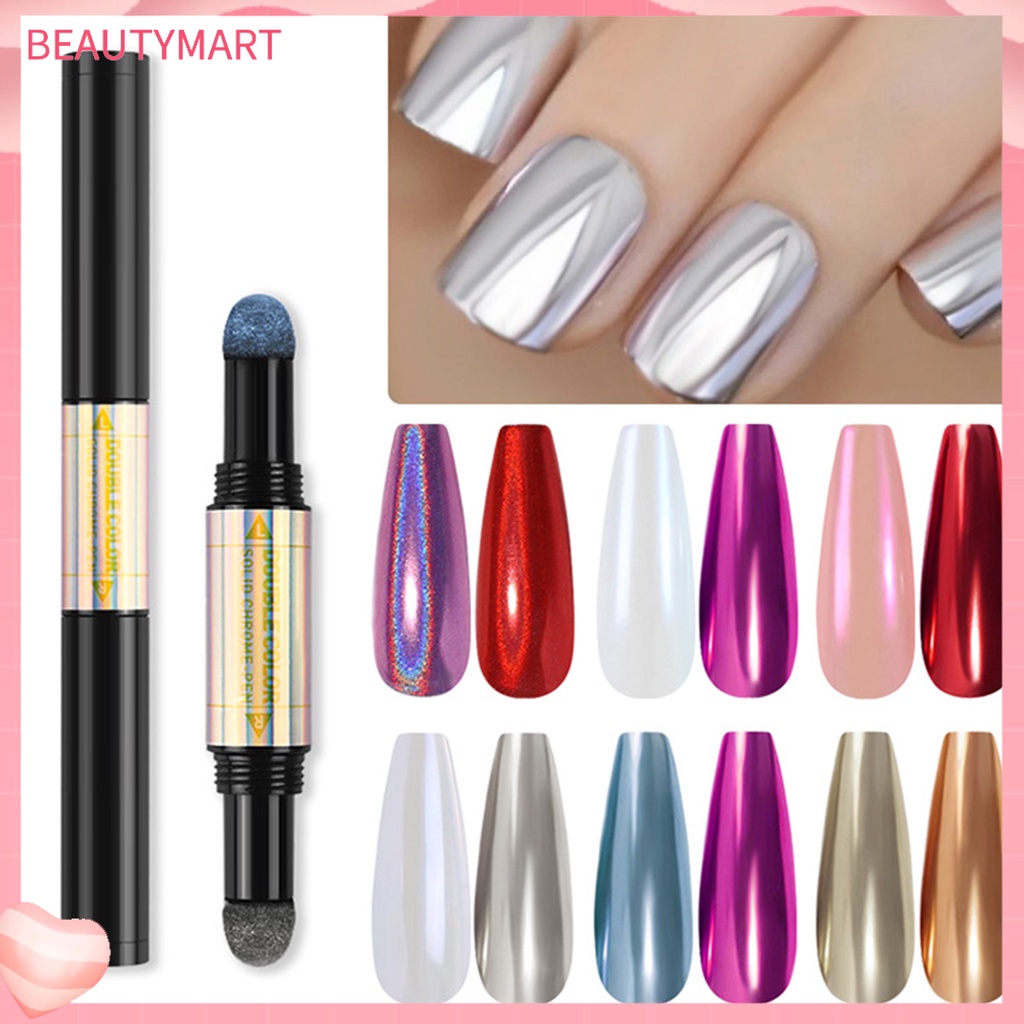 Bút Phấn Nước Hai Đầu Bằng ABS Tráng Gương Màu Trơn Dùng Trang Trí Nhà Cửa