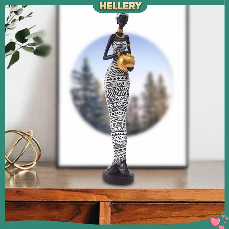 Mô Hình Tượng Phụ Nữ Châu Phi Độc Đáo Trang Trí Lối Đi / Tủ Tivi