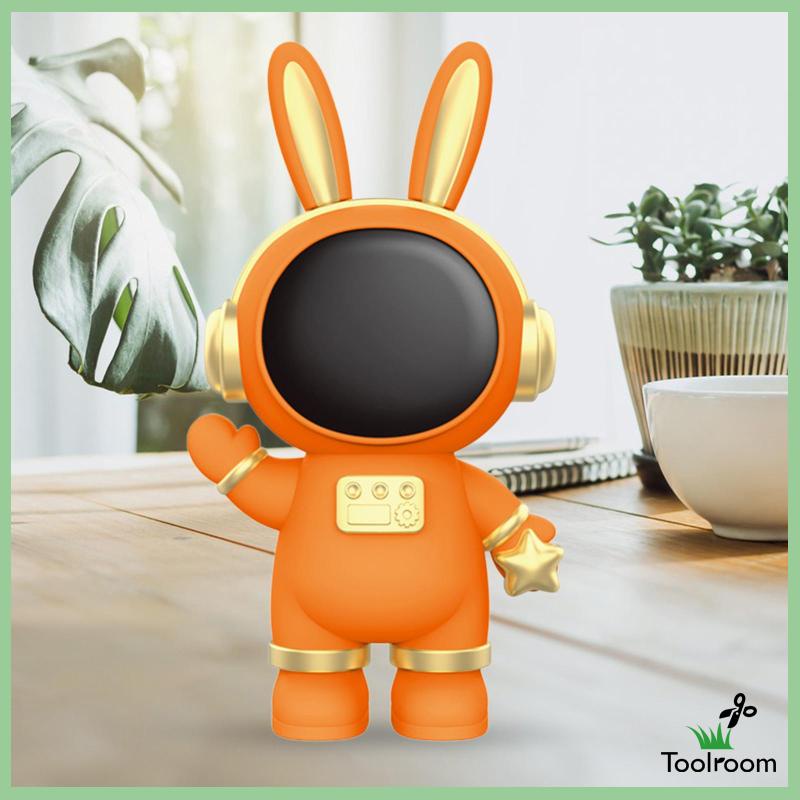 Hộp Tiết Kiệm Tiền Hình Thỏ Phi Hành Gia Màu Trắng Cho Bé Gái