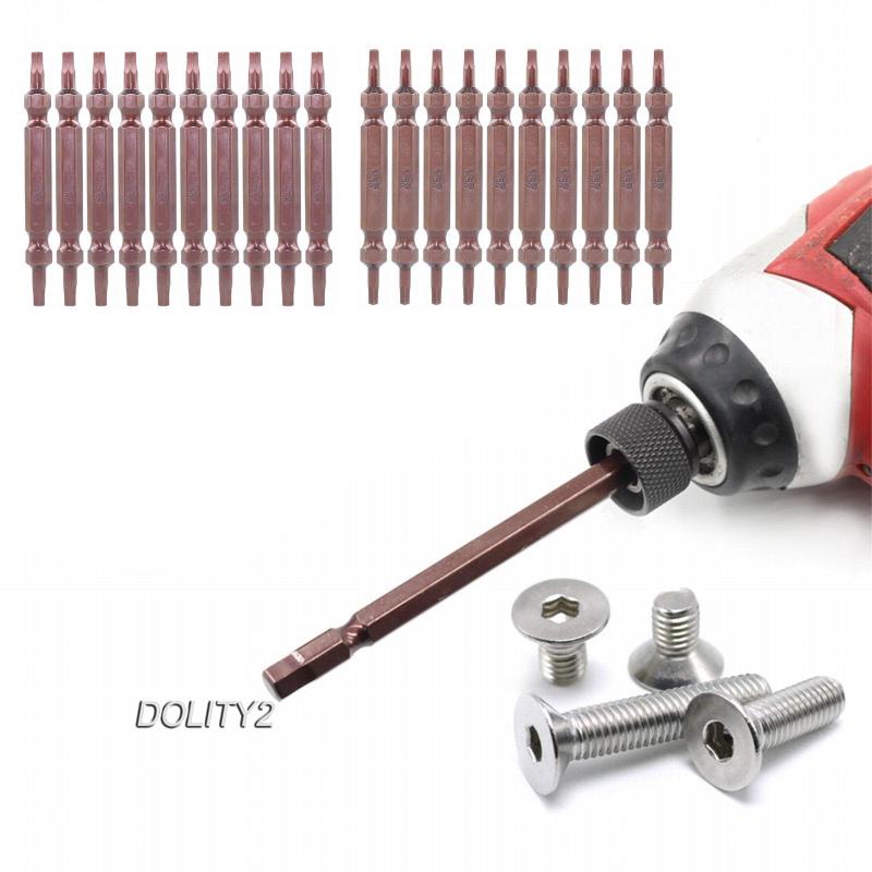 Bộ 10 Đầu Tua Vít Lục Giác 1 / 4 &quot;Tháo Gỡ Nhanh Tiện Dụng