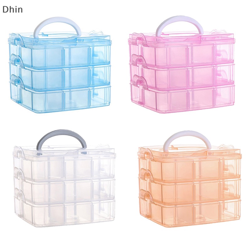 Hộp Đựng Trang Sức 18 Ngăn 3 Tầng [Dhin]