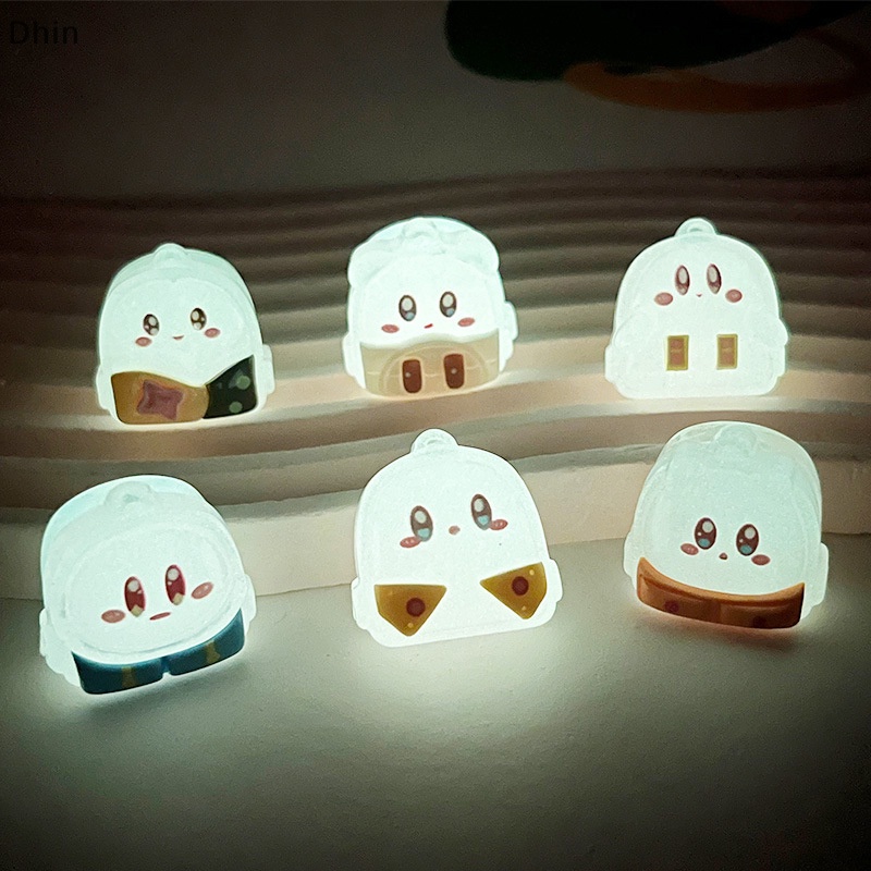 Set 2 Khuyên Tai Nhựa Họa Tiết 3D Dạ Quang Xinh Xắn