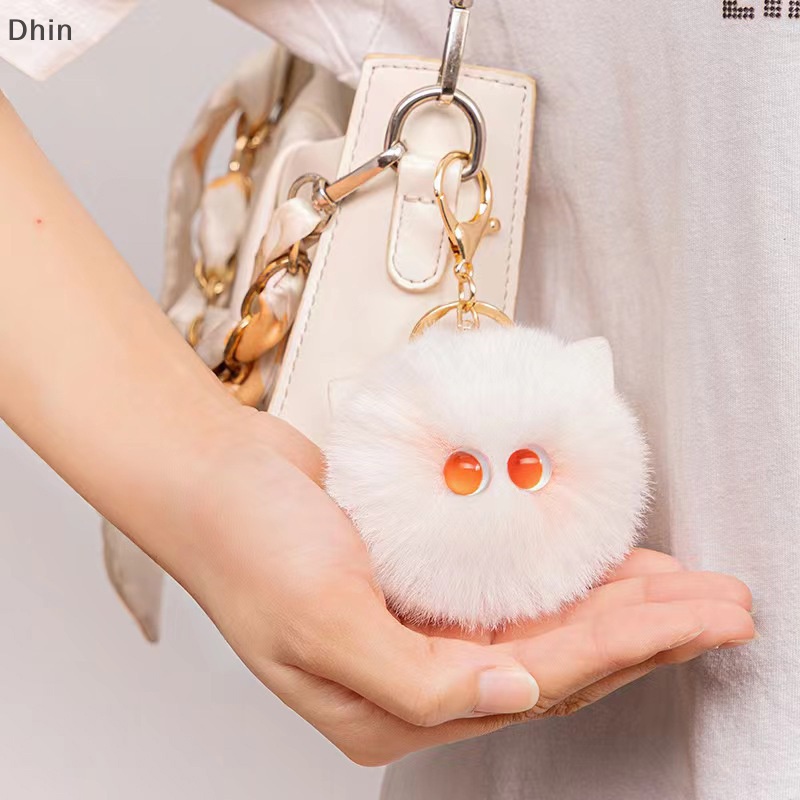 Móc Khóa Hình Mèo Nhồi Bông Dễ Thương Dùng Làm Quà Tặng
