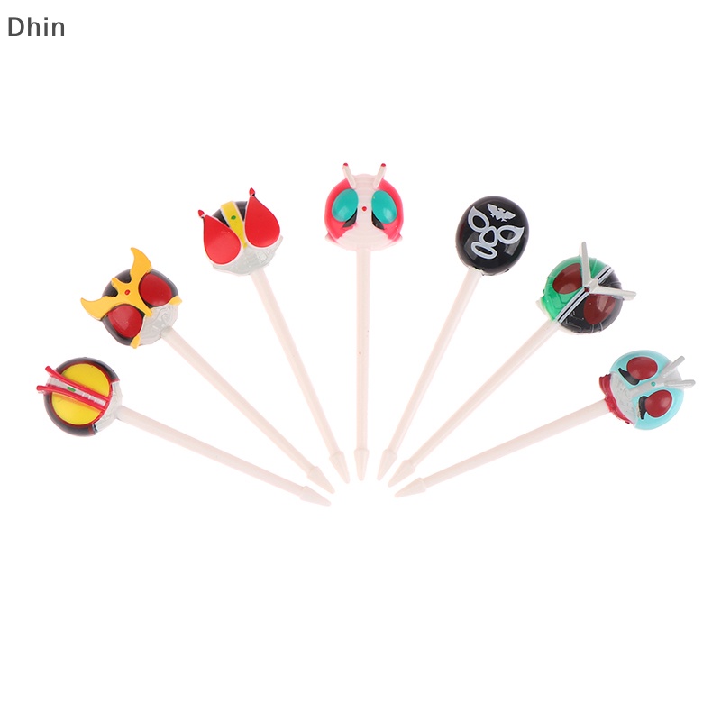 Bộ 7 Nĩa Ăn Trái Cây Hình Động Vật Mini Xinh Xắn Dành Cho Bé