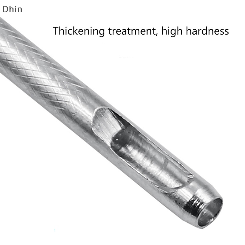 Bộ Dụng Cụ Đục Lỗ Thắt Lưng Da Hình Tròn Bằng Kim Loại
