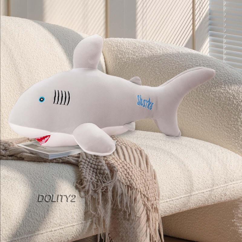 [Dolity2] Gối Ôm Hình Cá Mập Nhồi Bông Dễ Thương Trang Trí Sinh Nhật / Valentine