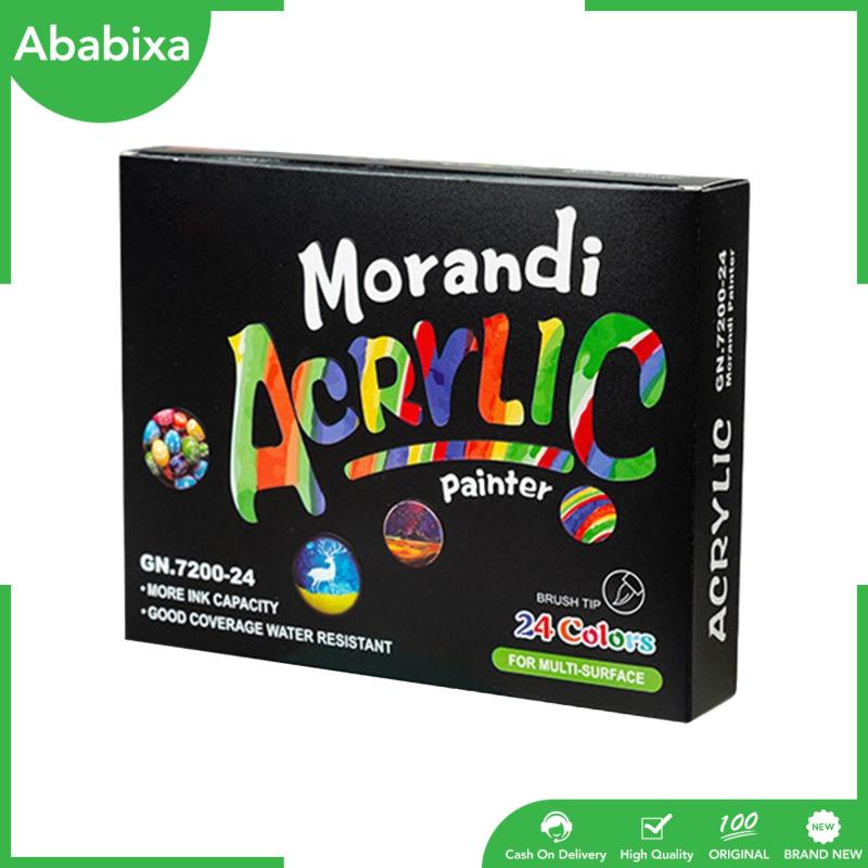 [Ababixa] Bộ Bút Lông Acrylic Vẽ Tranh Nghệ Thuật Đá Gốm Sứ Nghệ Thuật Thủ Công Mỹ Nghệ Chống Thấm Nước