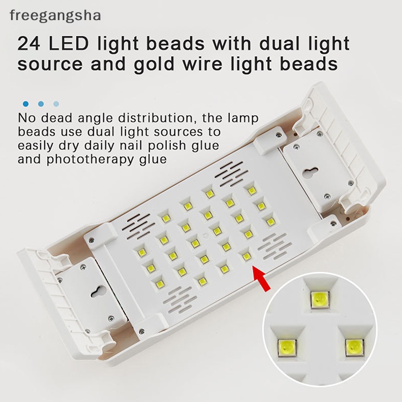 Máy Sấy Khô Sơn Móng Tay 24 Bóng Led 72w EU US 2 Trong 1 Có Thể Gập Lại Tiện Dụng