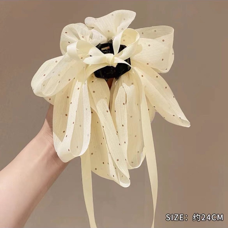 Kẹp Tóc Nơ Lưới Thời Trang Cao Cấp Cho Nữ