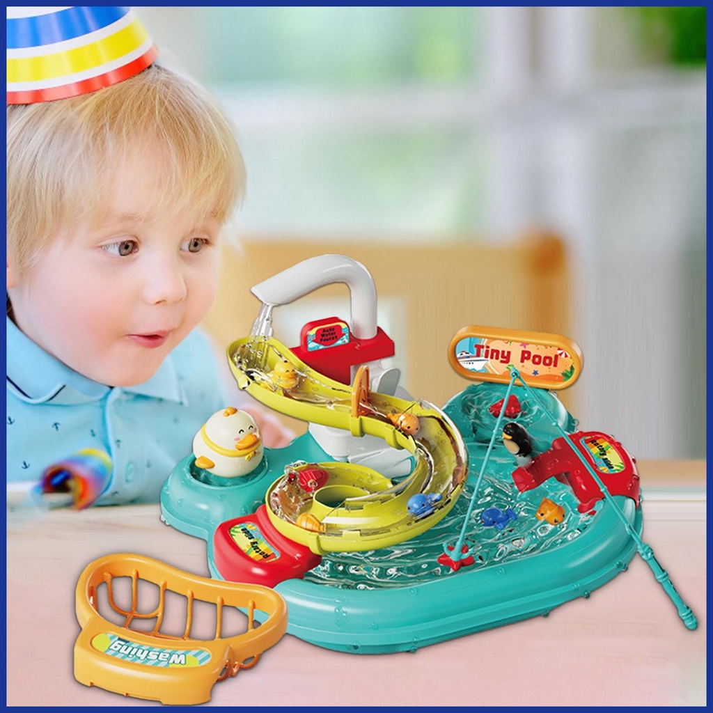 Bộ Đồ Chơi Câu Cá Điện Tử Chống Tràn An Toàn Cho Bé