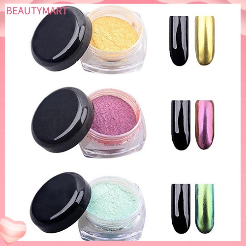 Bột Kim Tuyến Hiệu Ứng Chrome Phủi Bụi Móng Tay Nghệ Thuật Thời Trang Cho Nữ [beautymart]