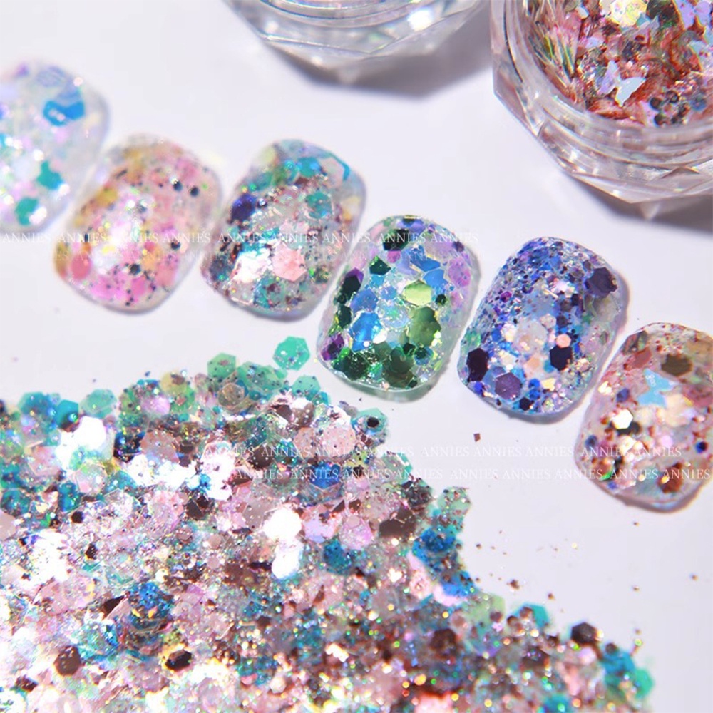 Flash 6 Color Sequin Nail Art Jewelry 2023 New Popular Super Flash Dream Color Round Sequin Nail Decoration