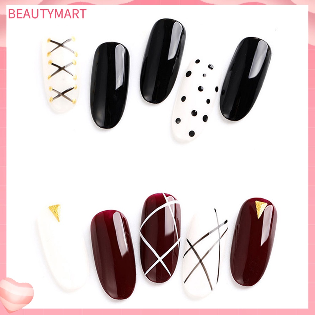 Set 3 Bút Vẽ Trang Trí Móng Tay Hai Đầu Bằng Nhựa Tinh Tế