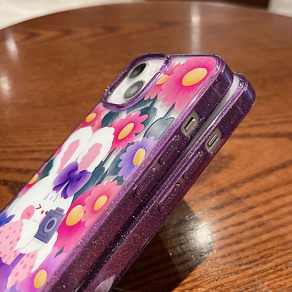 Ốp Điện Thoại TPU Mềm Chống Trầy In Hình Hoa Graffiti Cho IPhone 12 13 14 Pro Max 14 Plus