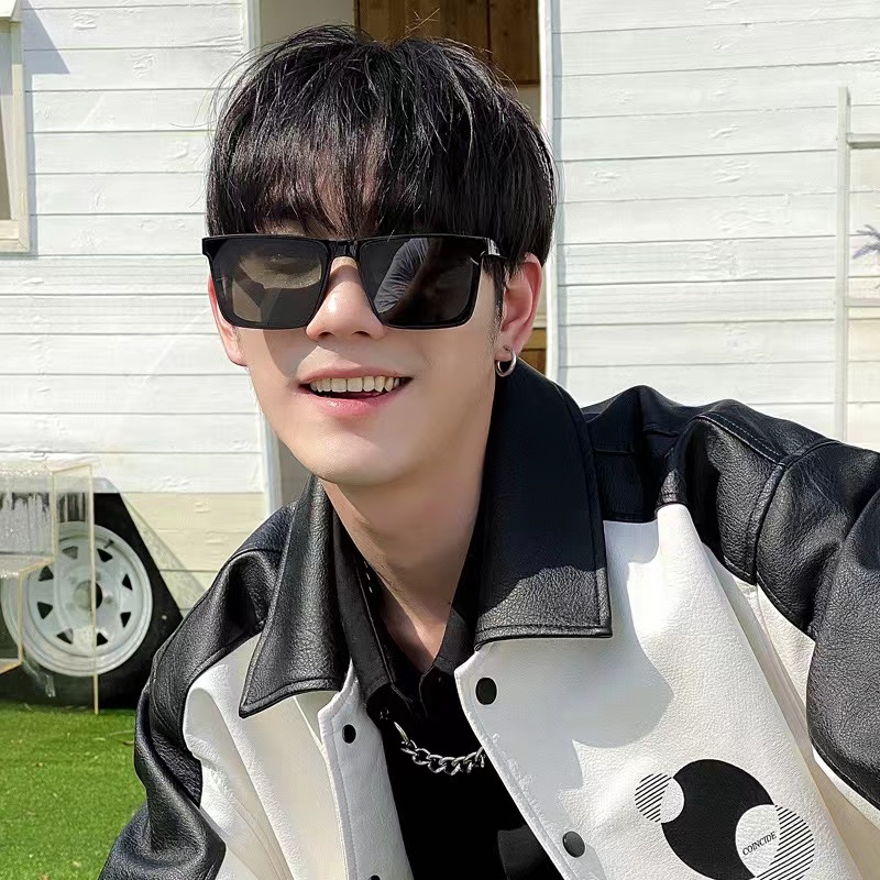 (KIQI-FASHION) COD Kính Mát Gọng Vuông Chống Tia UV Cao Cấp Thời Trang Xuân Hè Cho Nam Nữ