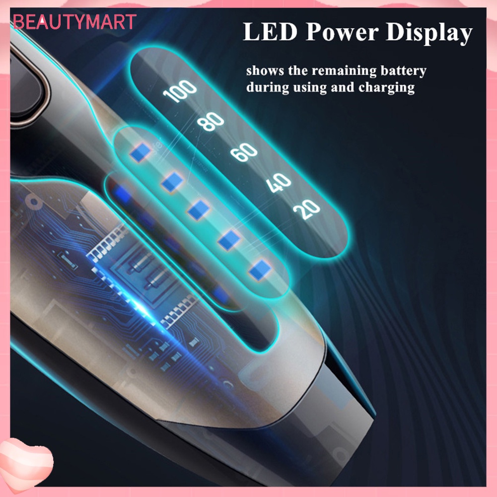 Bộ Tông Đơ Cắt Tóc Chuyên Nghiệp Có Thể Sạc Lại Bằng Cổng USB