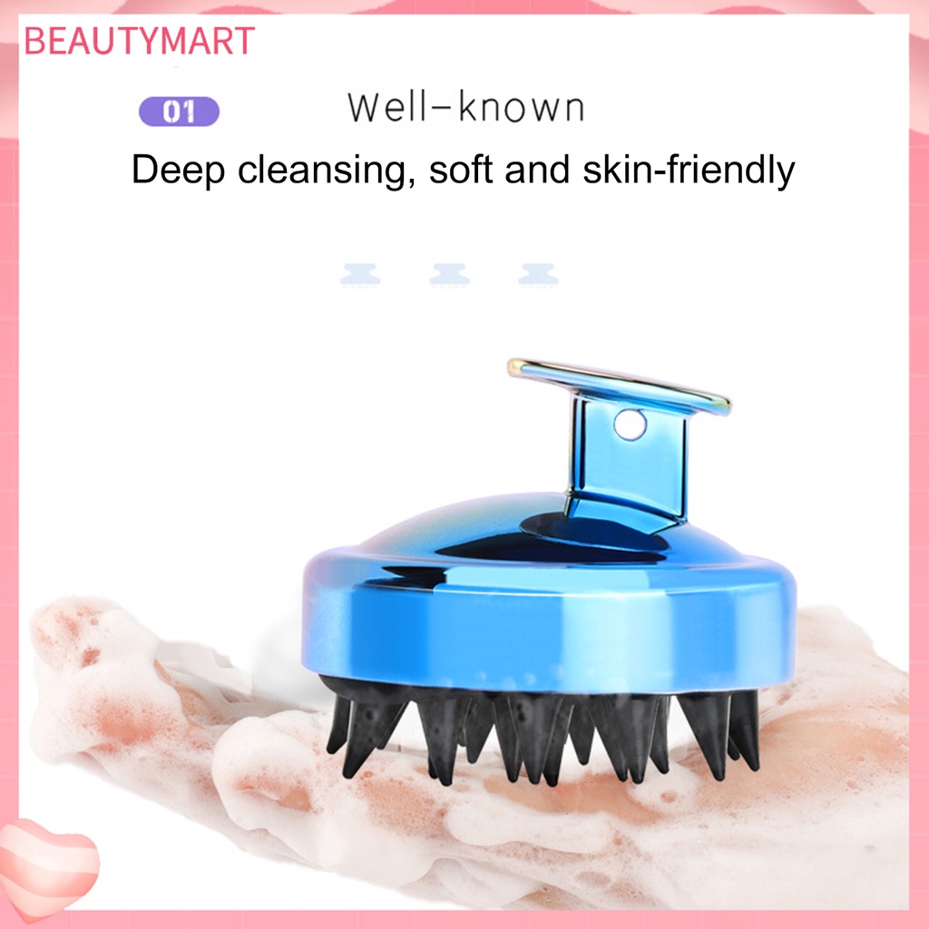 Lược Gội Đầu Mát Xa Da Đầu Cầm Tay Mạ Điện Dùng Được Cả Khi Ướt Và Khô