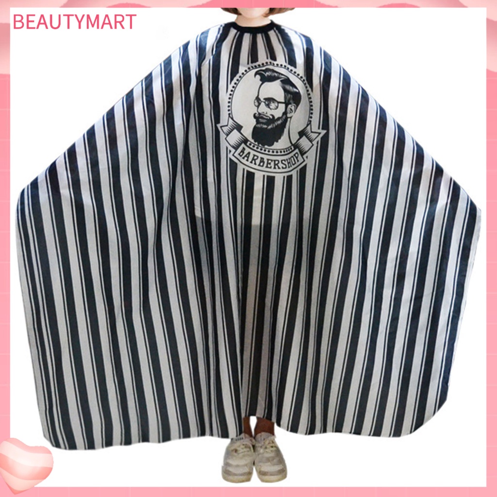 [beautymart] Áo Choàng Cắt Tóc Dạng Móc Co Giãn Thoáng Khí Thiết Kế Dài Cho Salon Làm Tóc