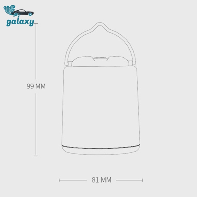 Galaxy Đèn Led Cắm Trại Siêu Sáng Có Móc Treo Tiện Dụng