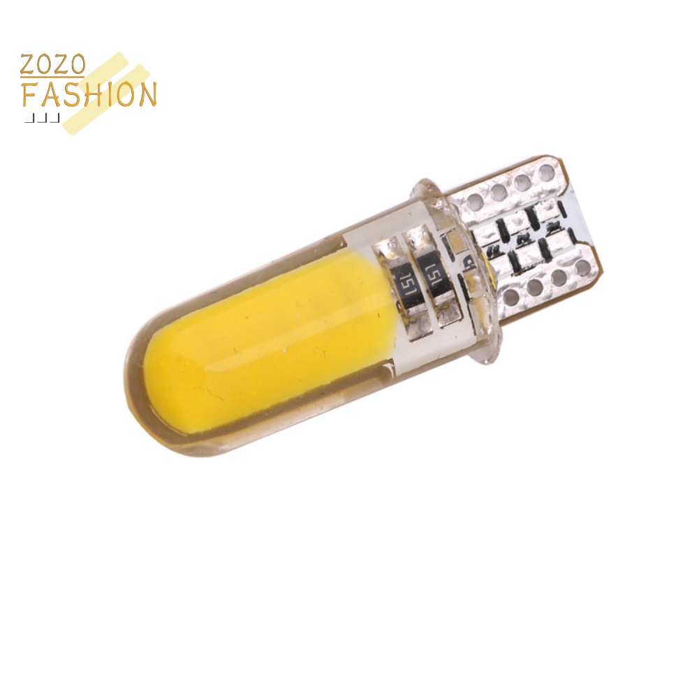 2 Bóng Đèn LED Silicone Chiếu Sáng Biển Số Xe Hơi T10 W5W COB