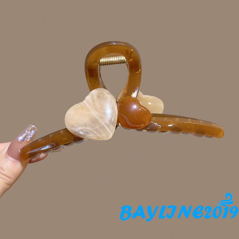 Kẹp Tóc Càng Cua Bằng Nhựa Dày Chống Trượt Cho Cô Dâu