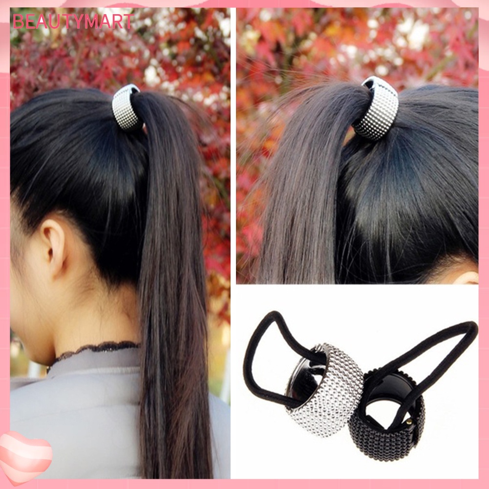 Dây Cột Tóc Đính Đinh Tán Co Giãn Thời Trang Dành Cho Nữ