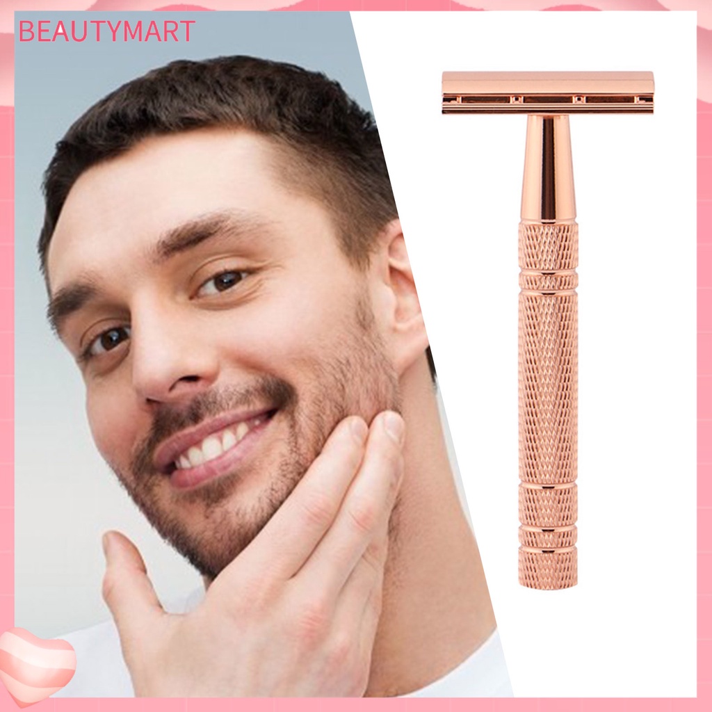 Dao Cạo Râu Dạng Ướt Bằng Hợp Kim Nhôm An Toàn Tiện Dụng Cho Gia Đình