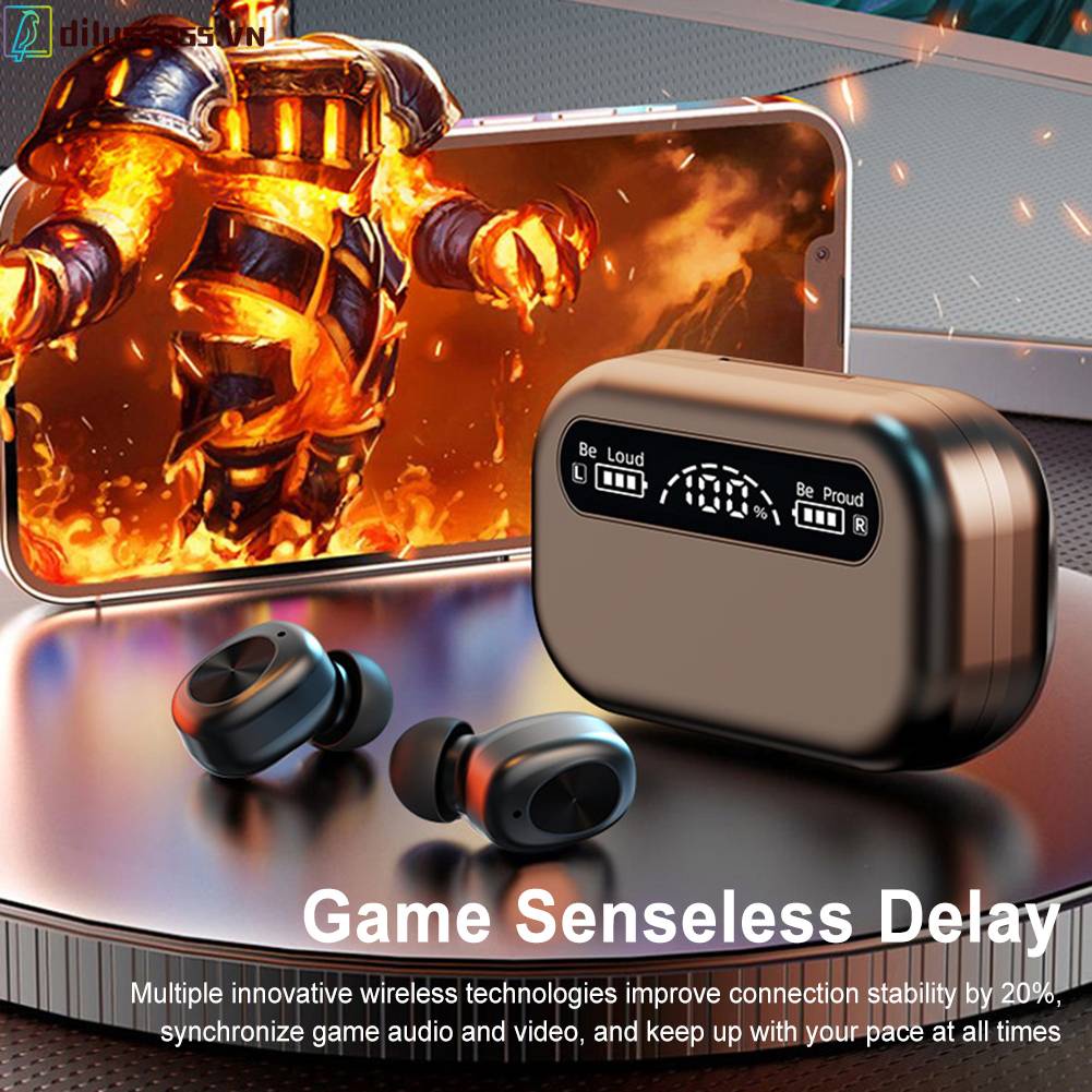 Tai Nghe Nhét Tai Bluetooth 3000mAh Giảm Tiếng Ồn Có Màn Hình LED Hiển Thị