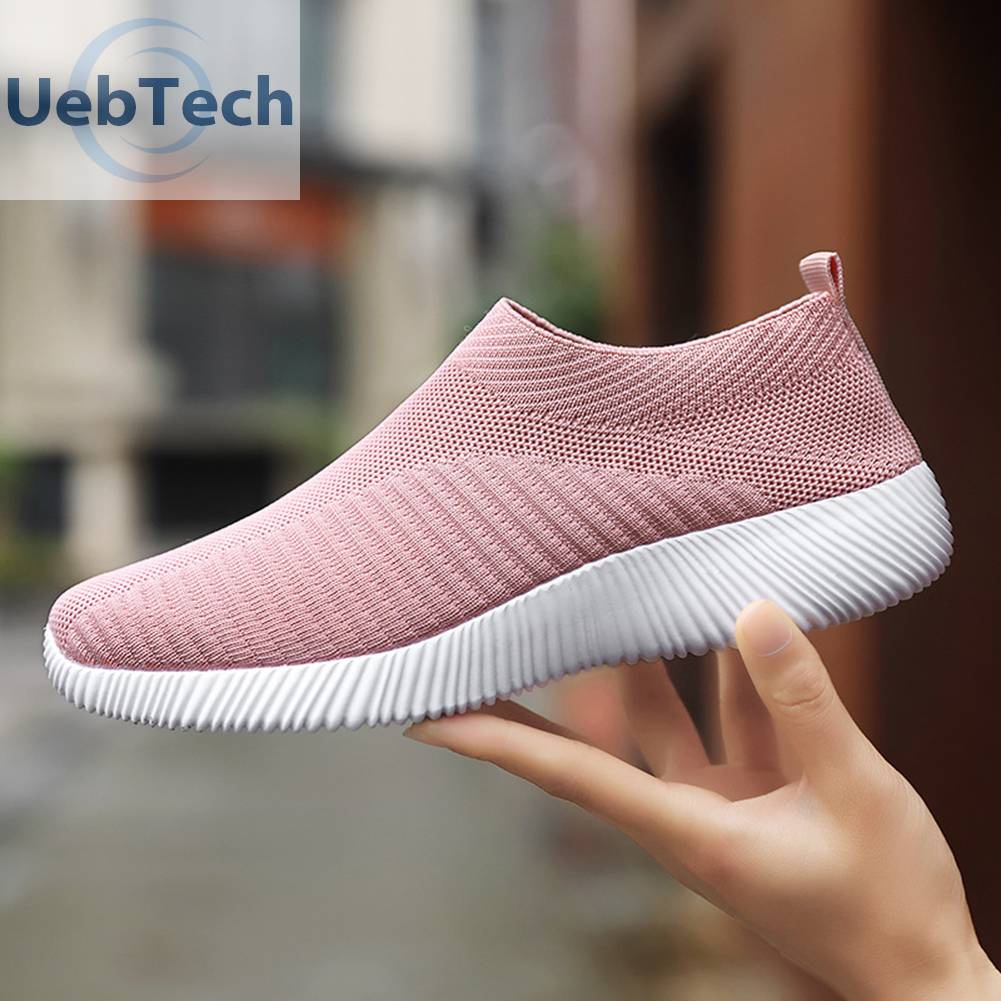 Giày Lười Dệt Thoáng Khí Thoải Mái Mặc Hàng Ngày