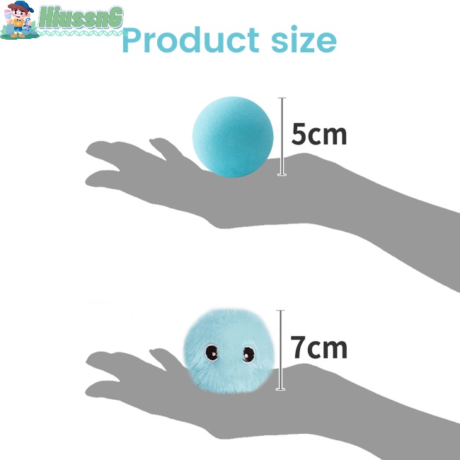 Set 3 Quả Bóng Nhiều Màu Phát Ra Âm Thanh Vui Nhộn Cho Mèo Cưng