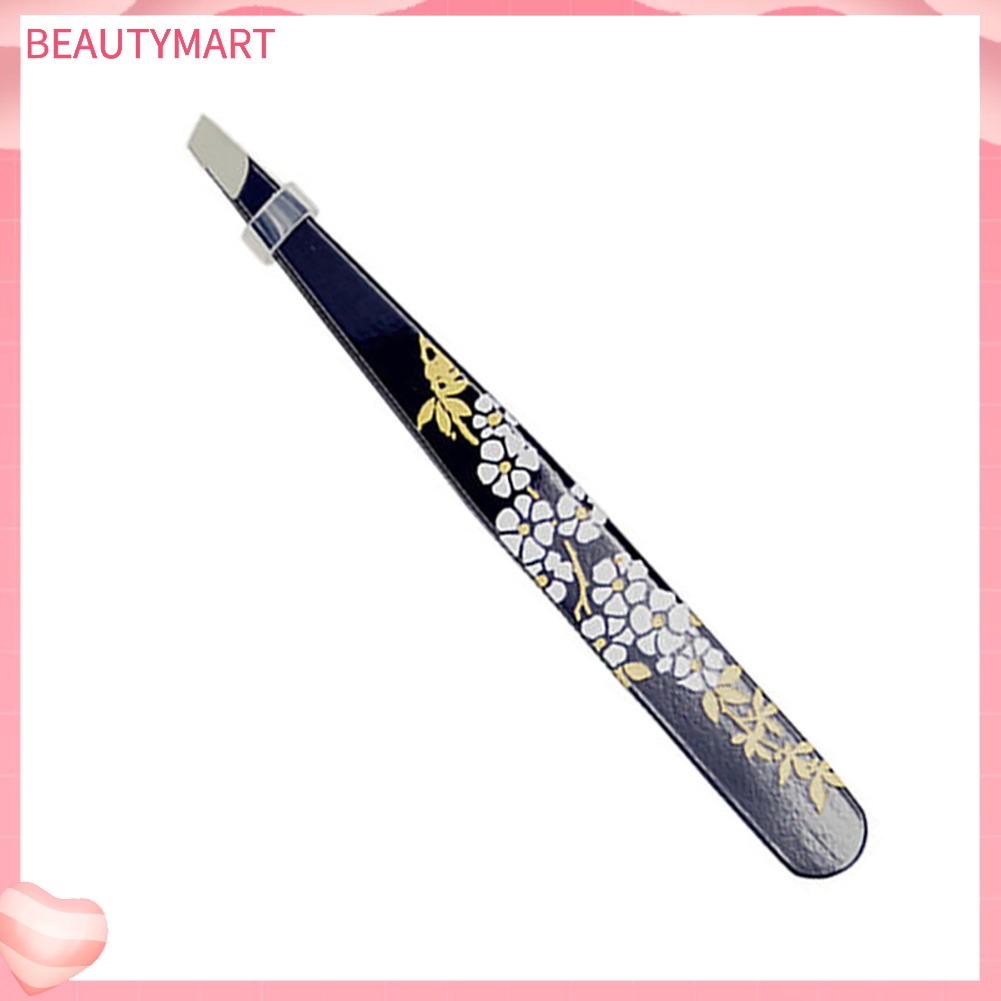Nhíp Tỉa Lông Mày Bằng Thép Không Gỉ Thiết Kế Họa Tiết Hoa Xinh Xắn