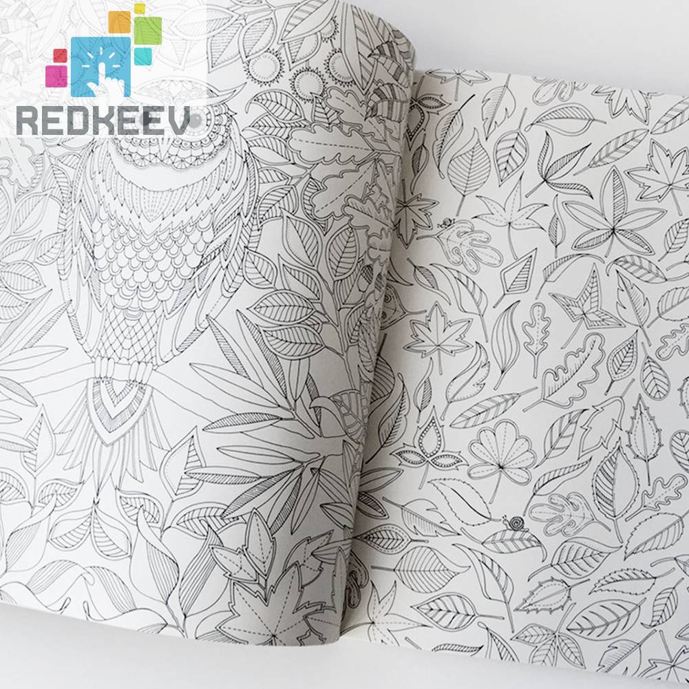 Sách Tô Màu 96 Trang Chống Căng Thẳng DIY Dành Cho Trẻ Em Và Người Lớn