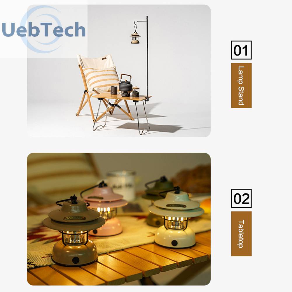 Đèn LED Cắm Trại 2 Bánh Răng Dùng Trong Trường Hợp Khẩn Cấp