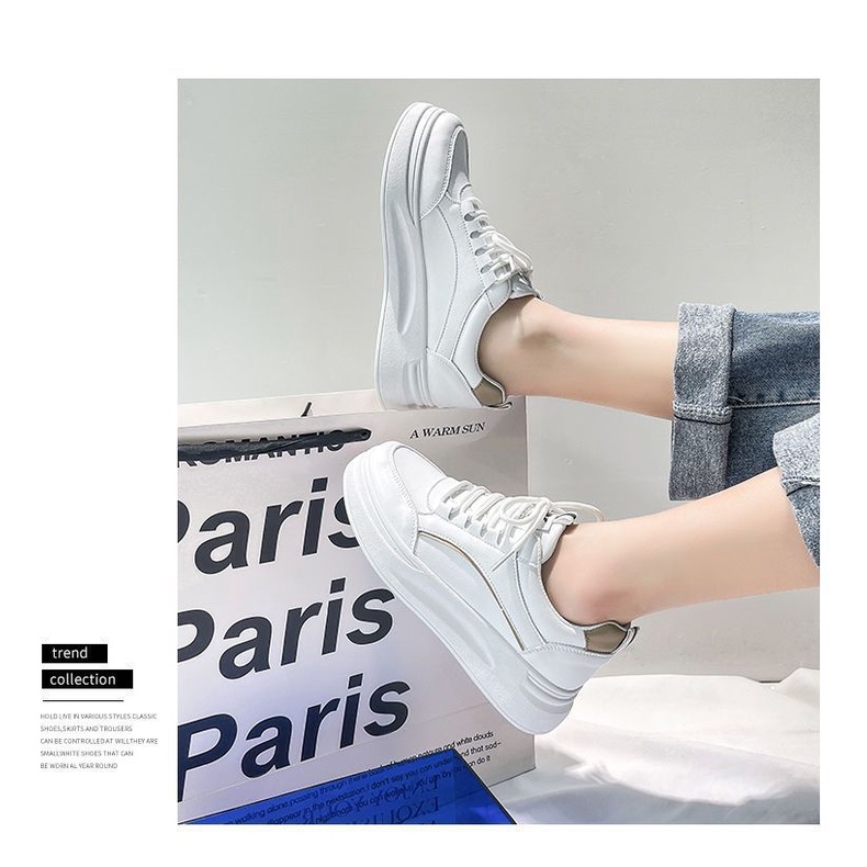 Thể thao nữ giày giày nữ sneaker giày nữ đi học giày đế cao nữ thể thao giày nữ sneaker trắng Giày thể thao nữ sneaker độn đế bigsize phong cách hàn quốc dễ thương