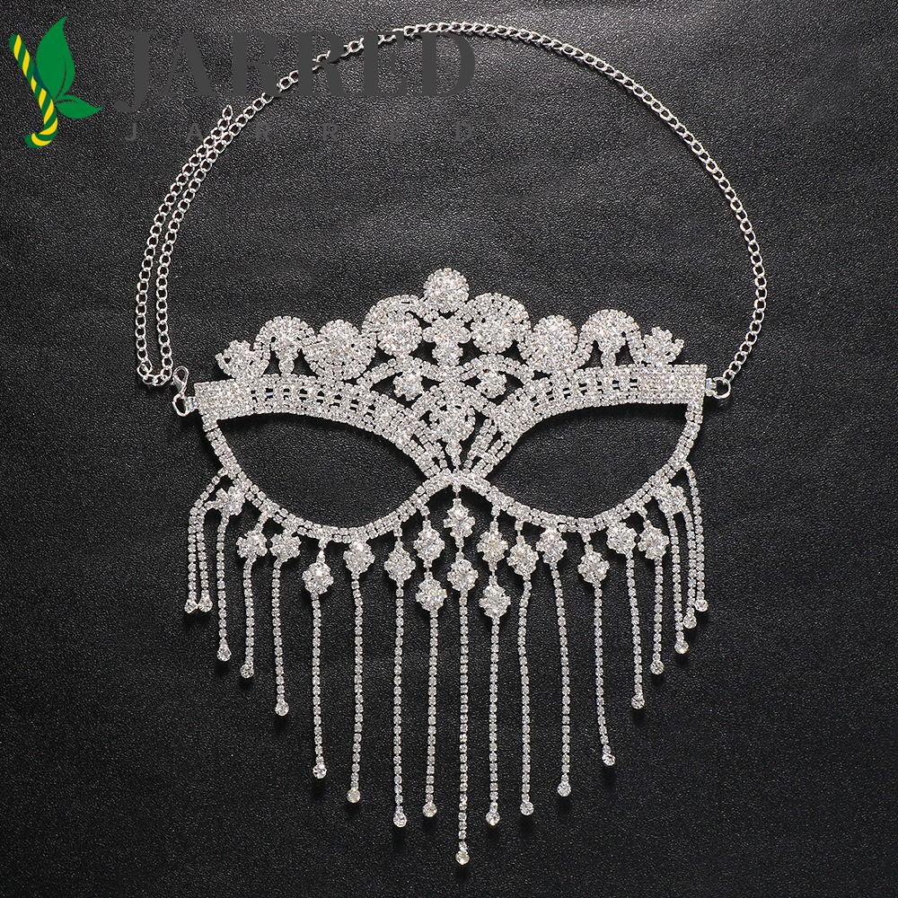 JARRED Mặt Nạ Đính Đá Toàn Diện Hóa Trang Lễ Hội Cho Nam Và Nữ