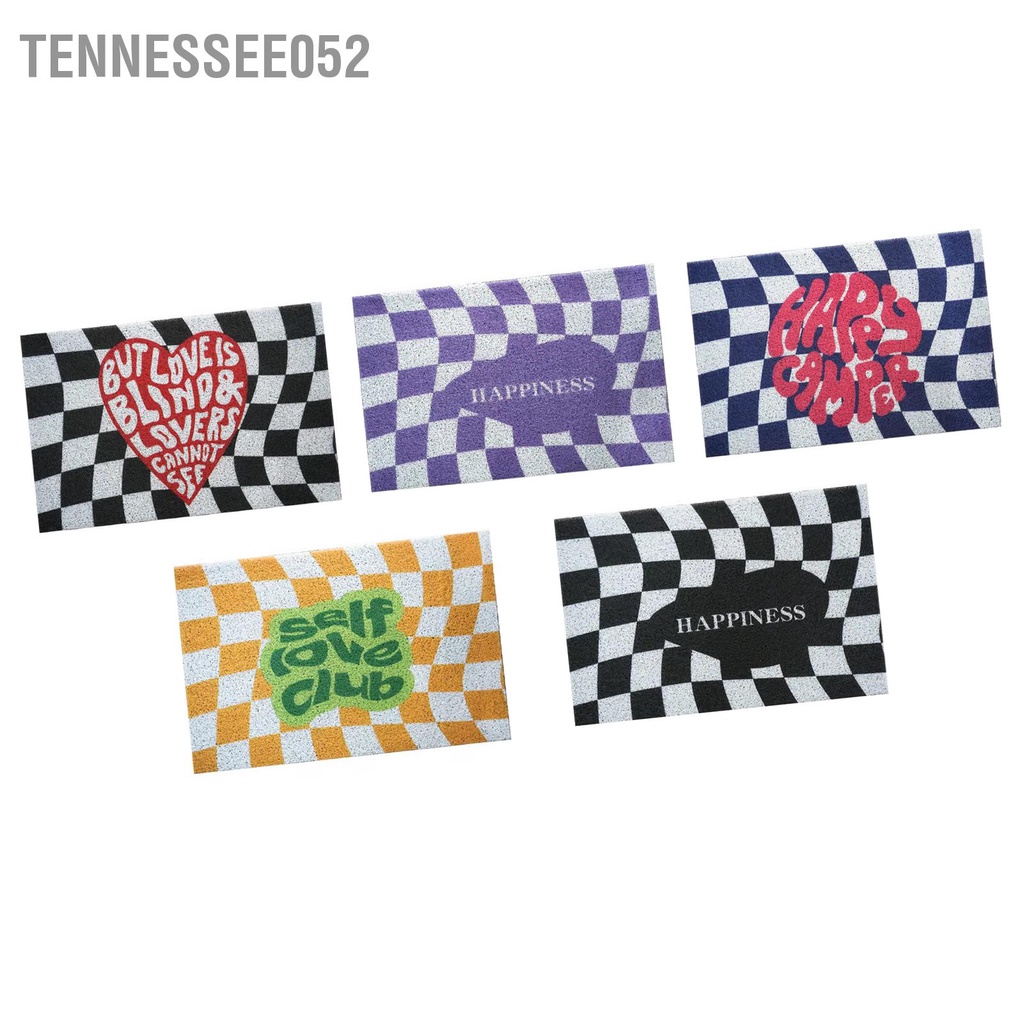 Tennessee052 Checkerboard Nhà Bếp Thảm Có Thể Giặt Hành Lang Nhập Chống Trơn Trượt Lối Vào Chạy Cho Gia Đình Hàng Văn Phòng