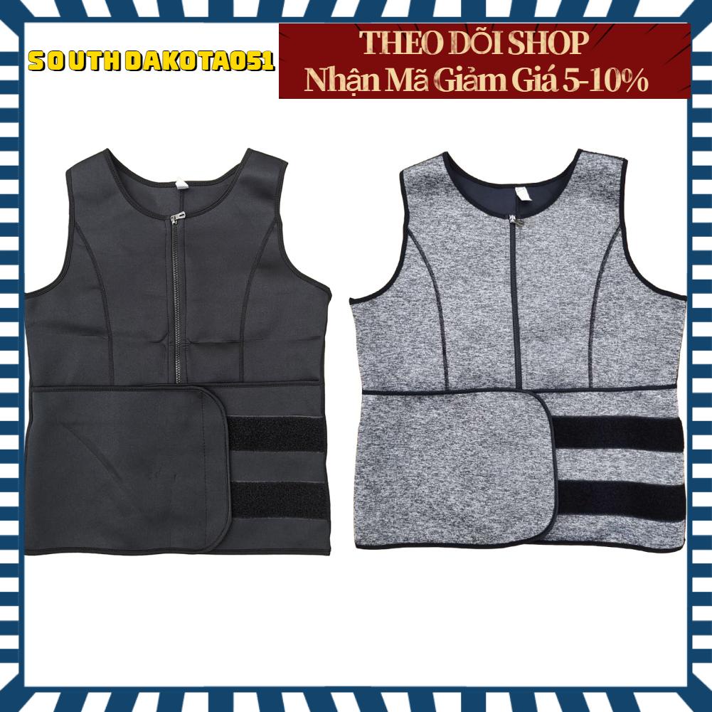Southdakota051 Người Eo Huấn Luyện Dây Kéo Tập Mồ Hôi Xông Hơi Bụng Điều Khiển Đai Chỉnh Toàn Thân Áo Vest Cho Đi Bộ Xe Chạy Xây Dựng Cơ Thể