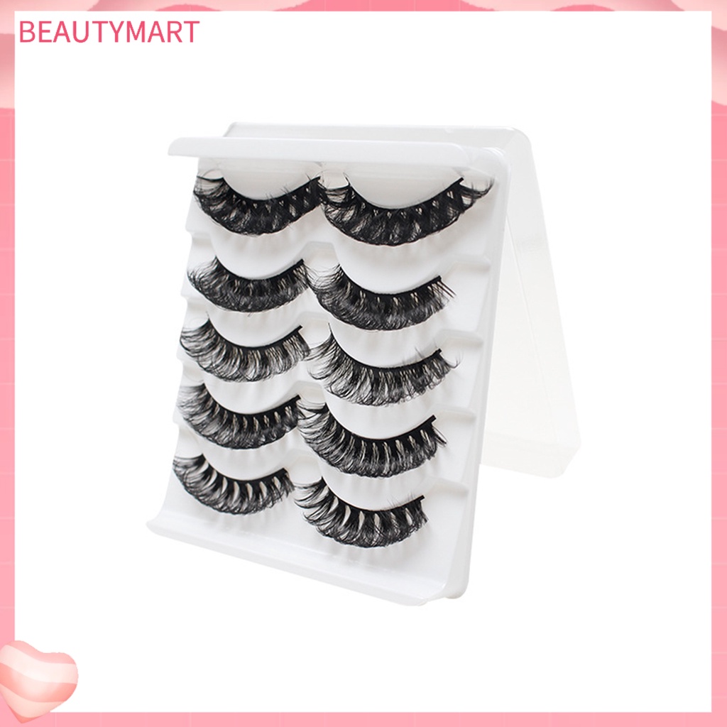 Hộp 5 Cặp Lông Mi Giả Mềm Mại Thoải Mái Dễ Sử Dụng