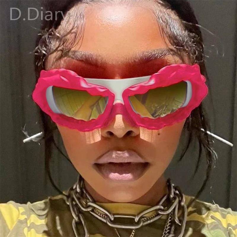 Kính Râm Tròng Vuông Phong Cách Punk Cổ Điển Sang Trọng Y2K 2023