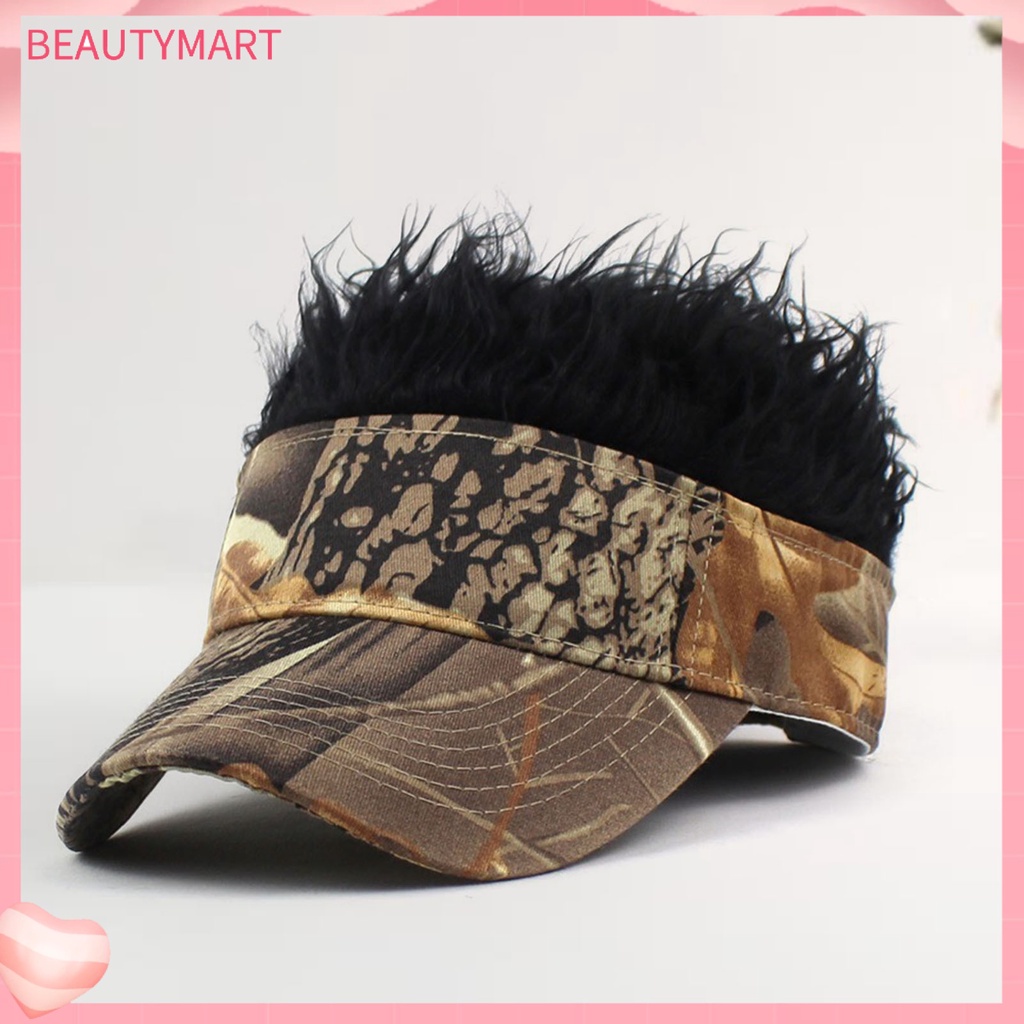 Bộ Tóc Giả Mũ Lưỡi Trai Kèm Tóc Giả Nhiều Màu Chống Nước Thoải Mái Phong Cách Retro Đường Phố