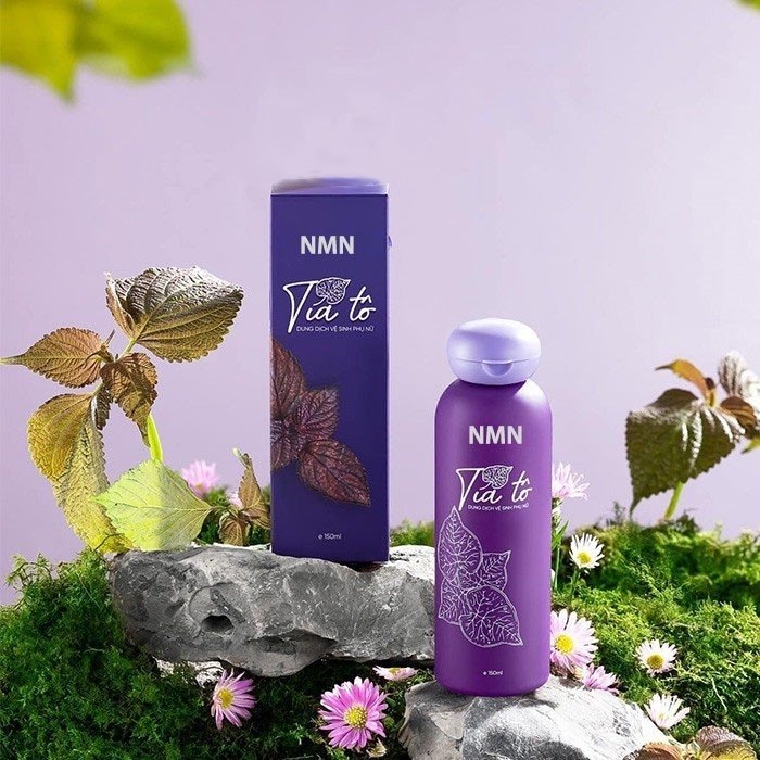 Dung dịch vệ sinh tía tô, dung dịch vệ sinh phụ nữ tía tô NMN chính hãng, DDVS tía tô loại bỏ nấm ngứa hộp 150ml..
