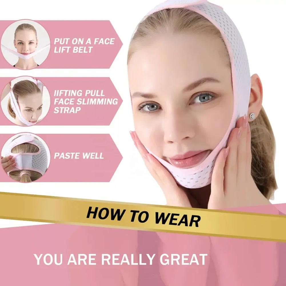 Đai Mát Xa Nâng Cơ Mặt Tạo Cằm Chữ V Thoáng Khí K9J3