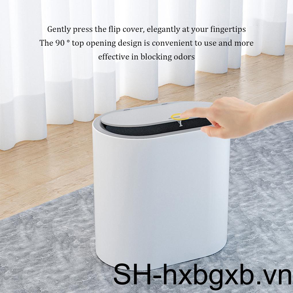 Thùng Rác Dạng Nhấn Mở Sức Chứa Lớn - Bền Bỉ Sử Dụng Mở - Không Rơi - Hộp Đựng Rác