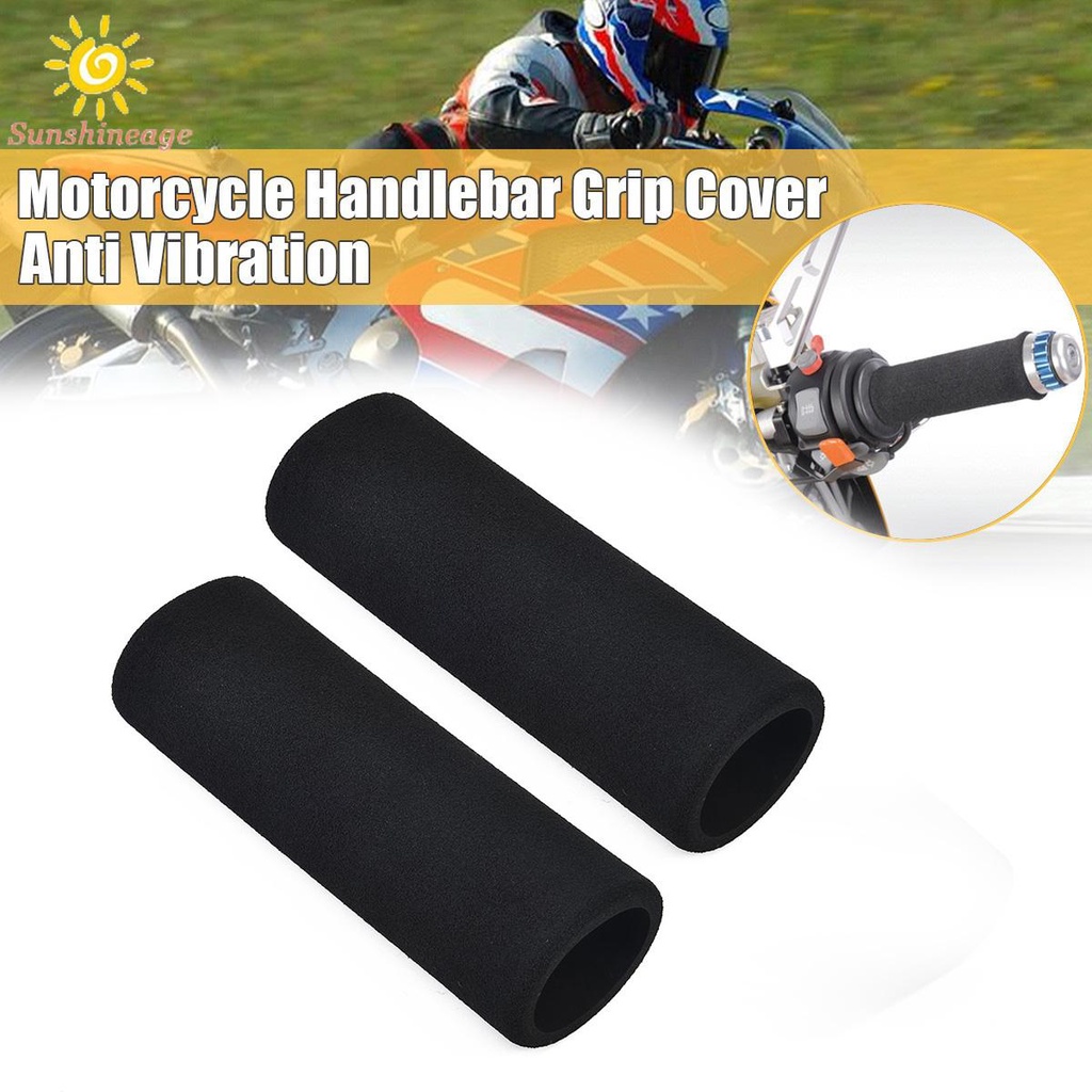 Set 2 Bọc Tay Lái Xe Máy Chống Trượt Chống Rung Màu Đen