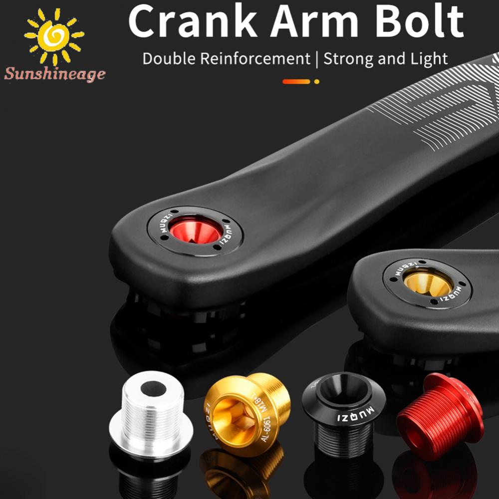 1 Bộ Bu Lông Tay Quay Xe Đạp Bằng Hợp Kim Nhôm Màu Đen / Đỏ / Vàng / Bạc Cho DUB