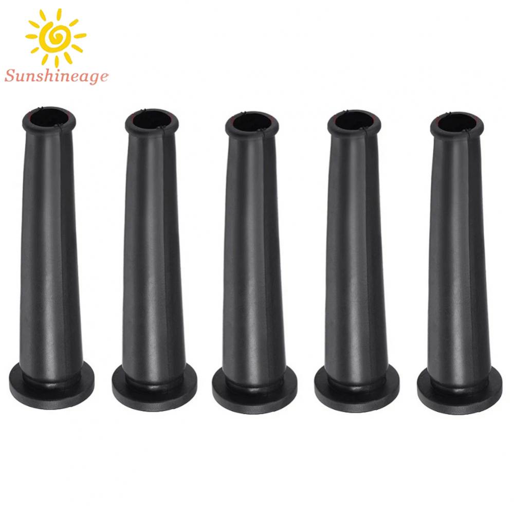 Set 5 Đầu Nối Dây Điện 10 / 12mm Màu Đen Chống Uốn Cong Chuyên Dụng