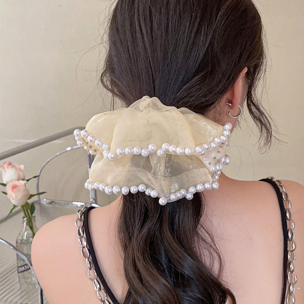 Dây Buộc Tóc Lưới Cỡ Lớn Phong Cách Hàn Quốc Cho Nữ BERNARDO